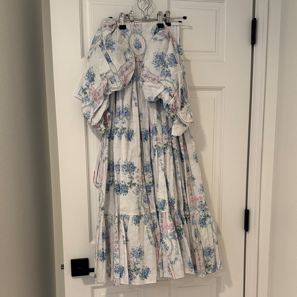 NWT Selkie French puff dress in la belle etoile 100% cotton, size XS